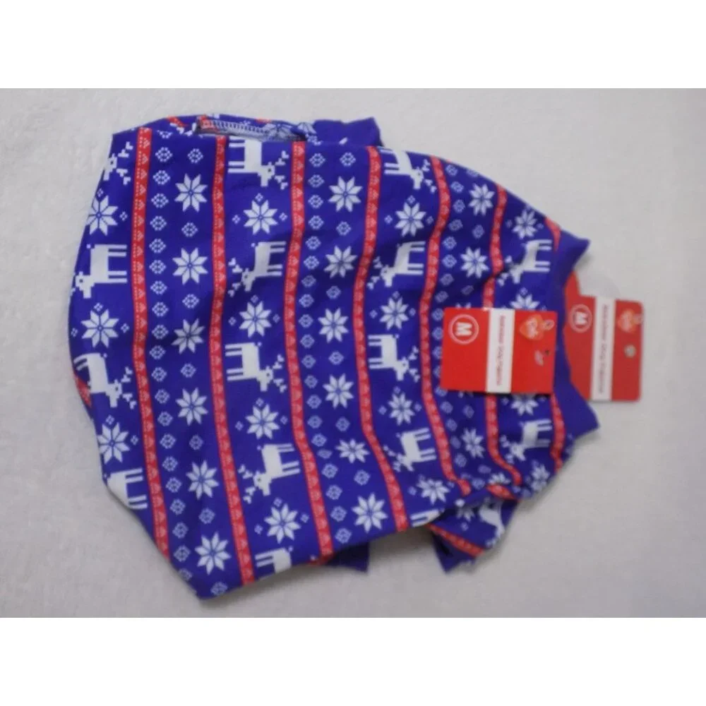 Pet Central Reindeer Print Dog Pajama - Size Medium - New With Tags - Picture 3 of 6